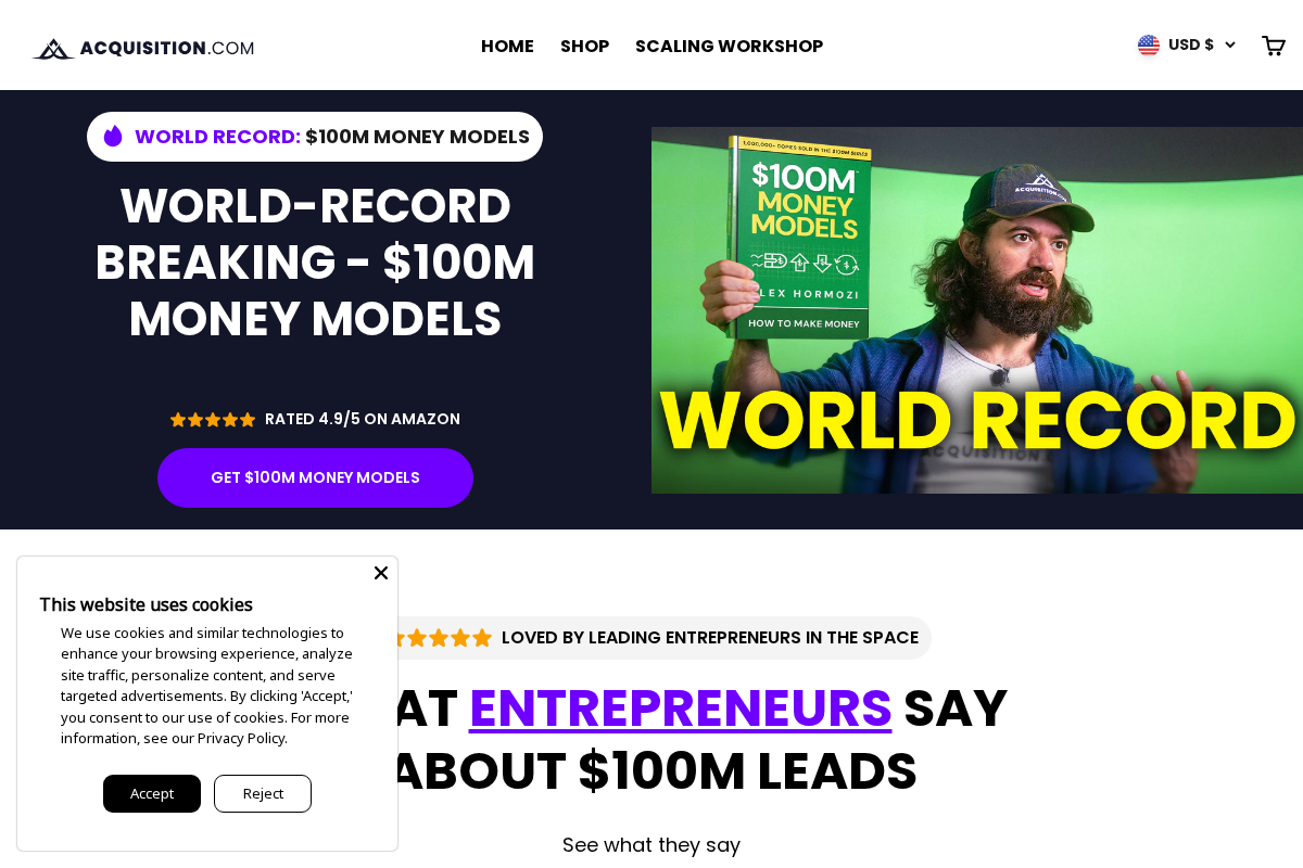 Acquisition.com homepage screenshot