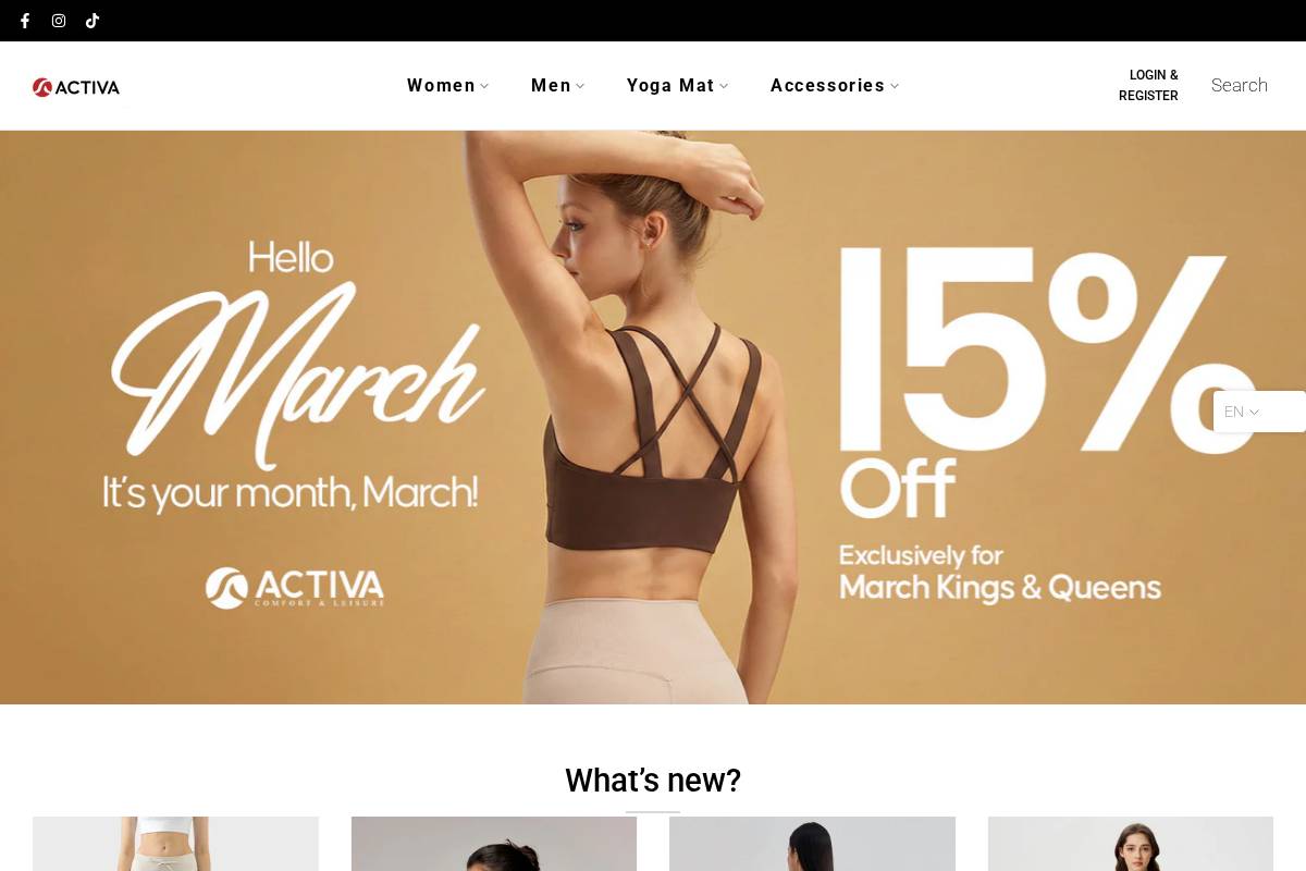 shop.activa.com.mm homepage screenshot