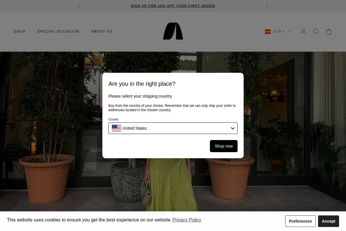 shop.amlul.com homepage screenshot