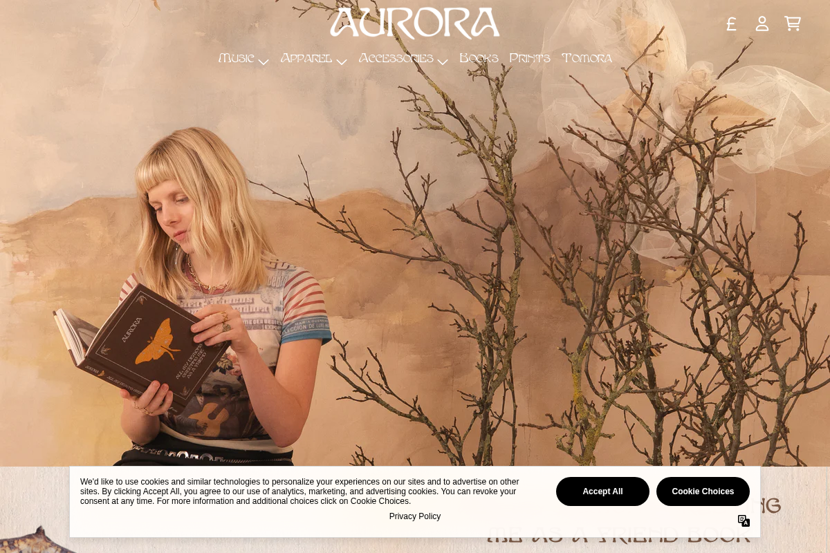 shop.aurora-music.com homepage screenshot