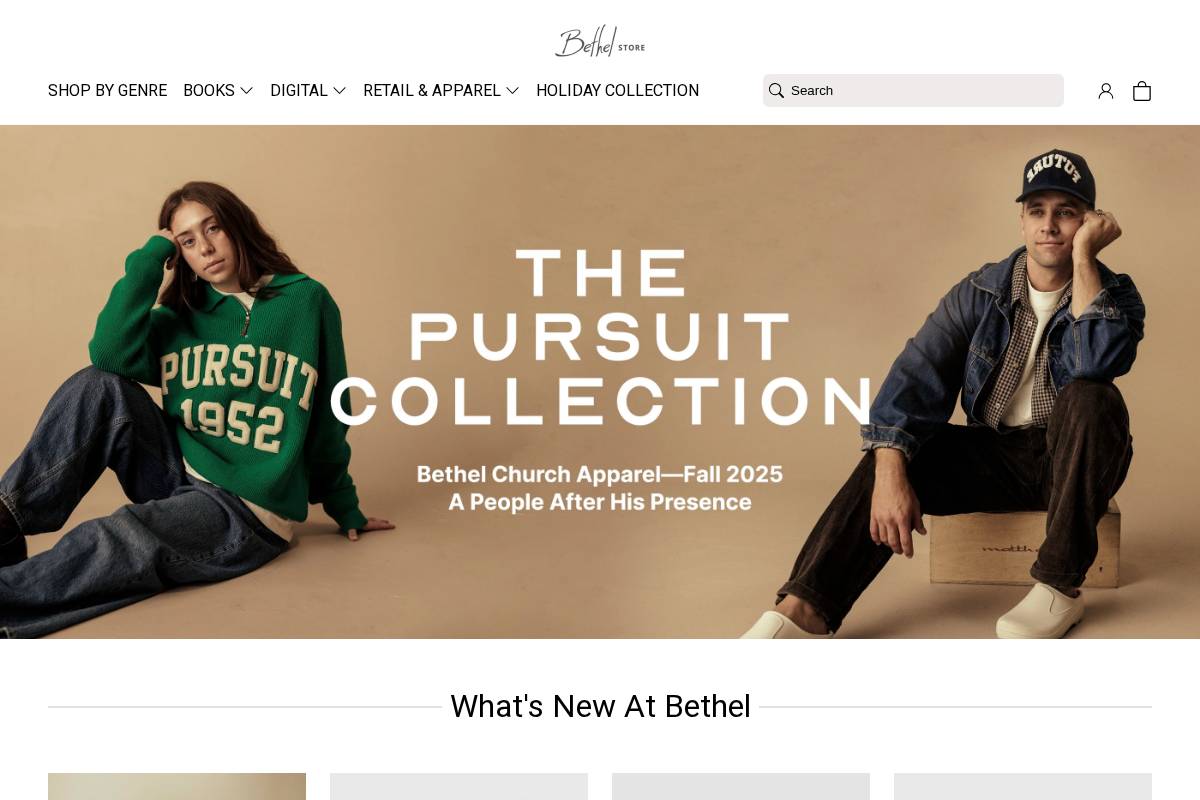 shop.bethel.com homepage screenshot