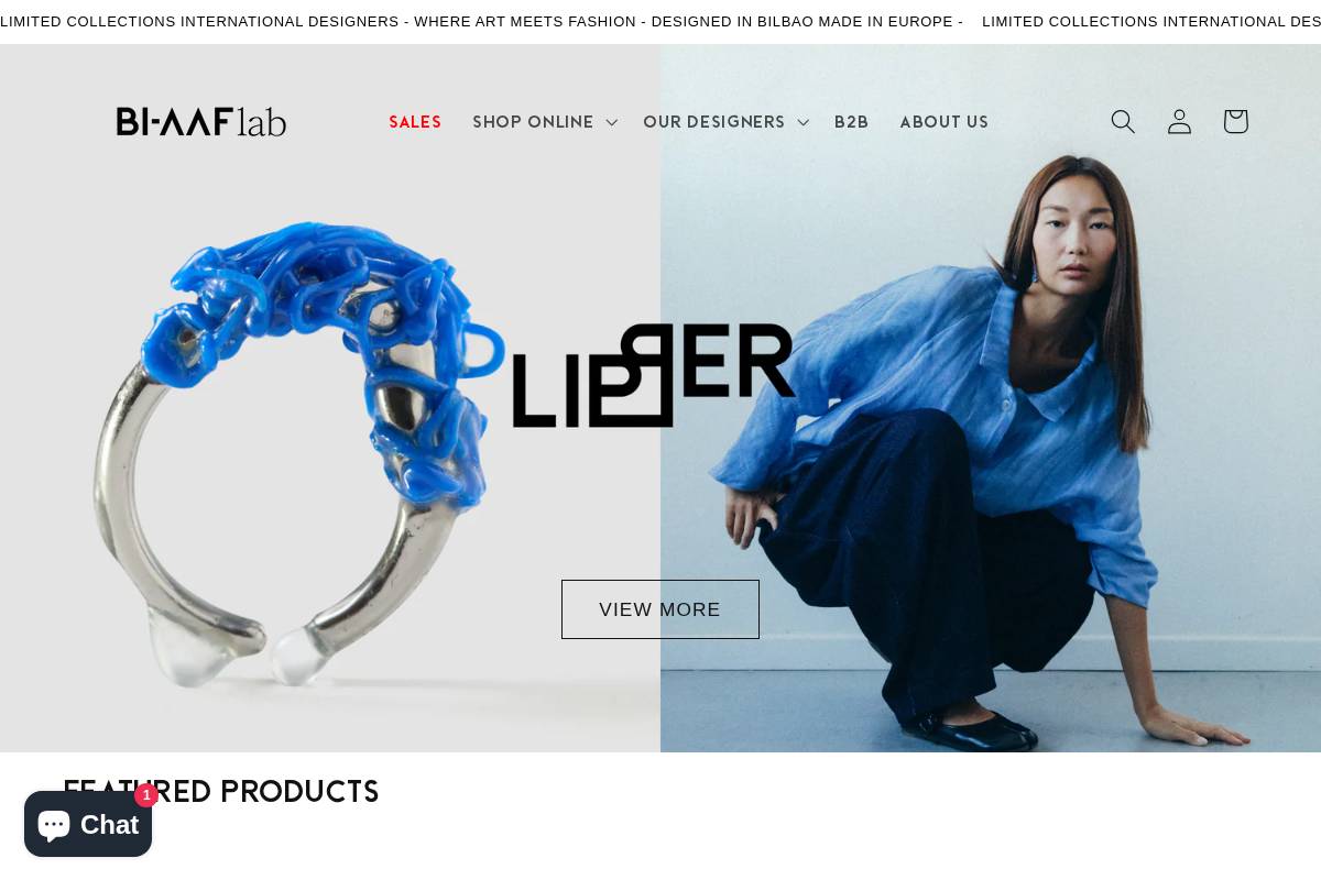 shop.biaaf.com homepage screenshot