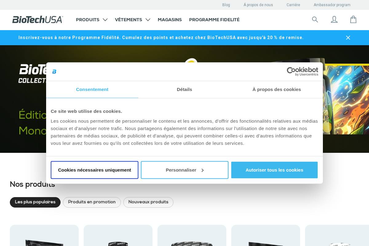 shop.biotechusa.com homepage screenshot