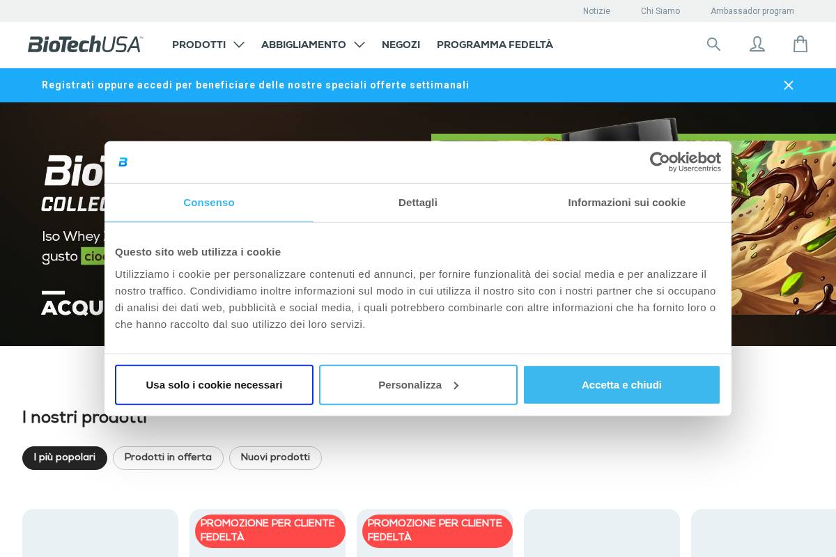 shop.biotechusa.com homepage screenshot