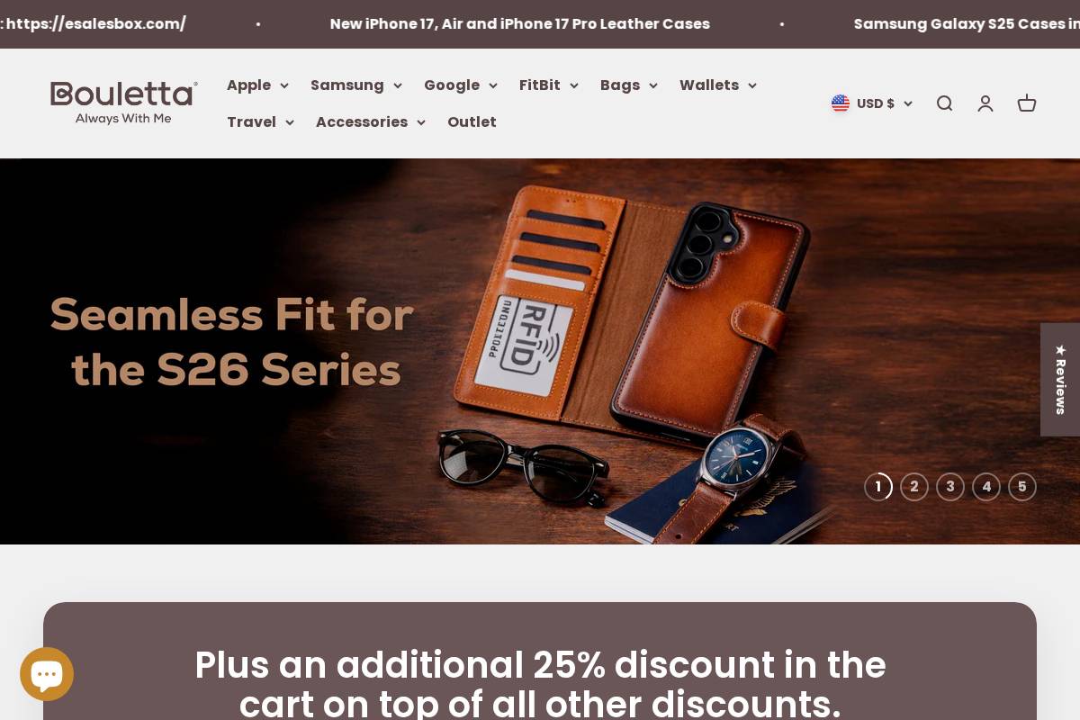 shop.bouletta.com homepage screenshot