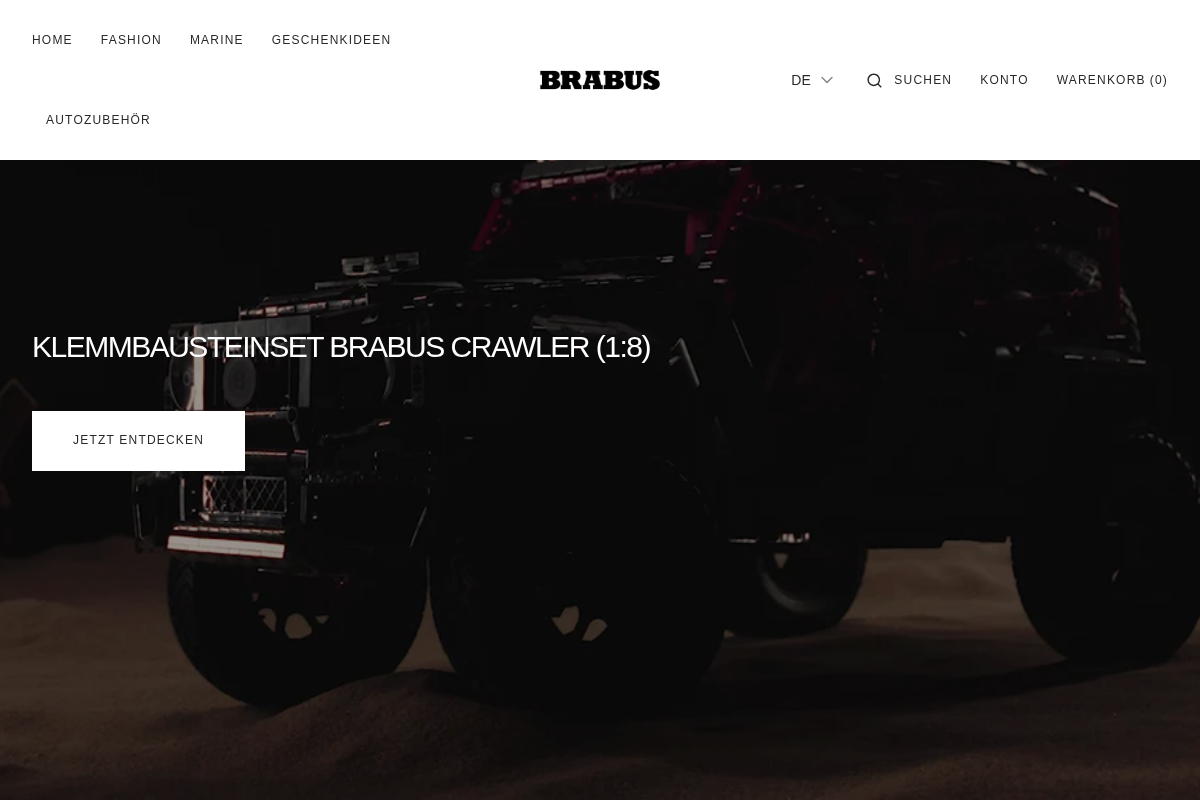 BRABUS homepage screenshot
