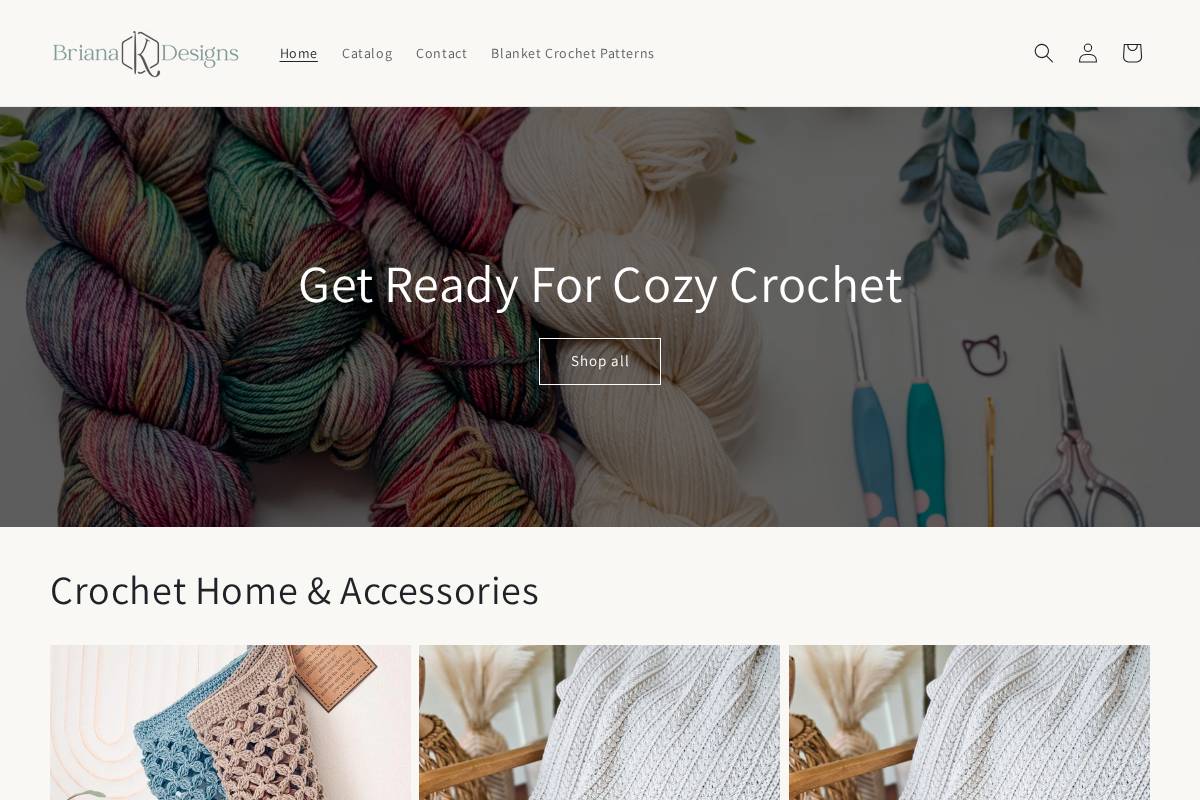 shop.brianakdesigns.com homepage screenshot