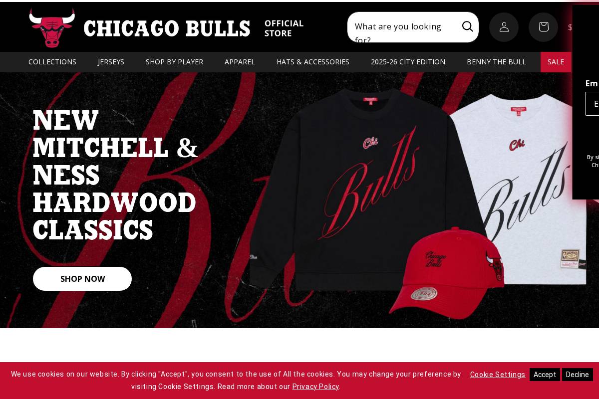 shop.bulls.com homepage screenshot