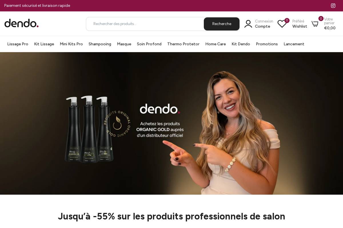 shop.dendo.fr homepage screenshot