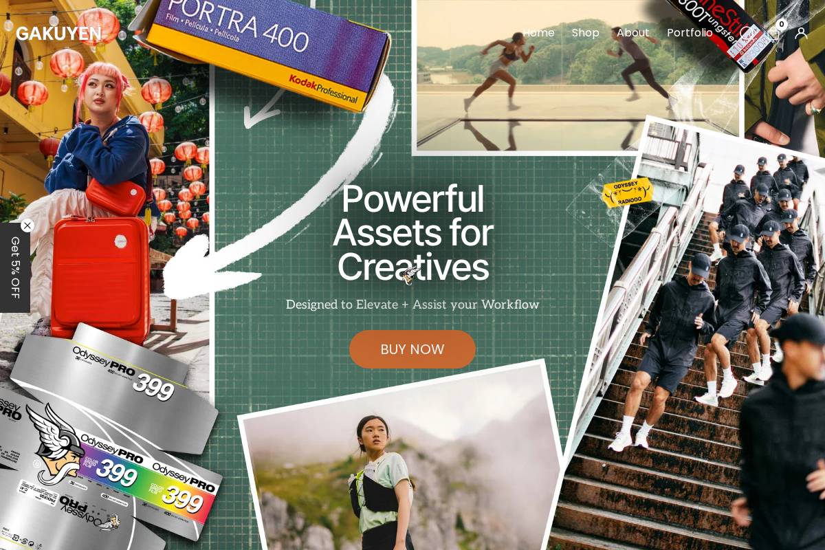 shop.gakuyen.com homepage screenshot