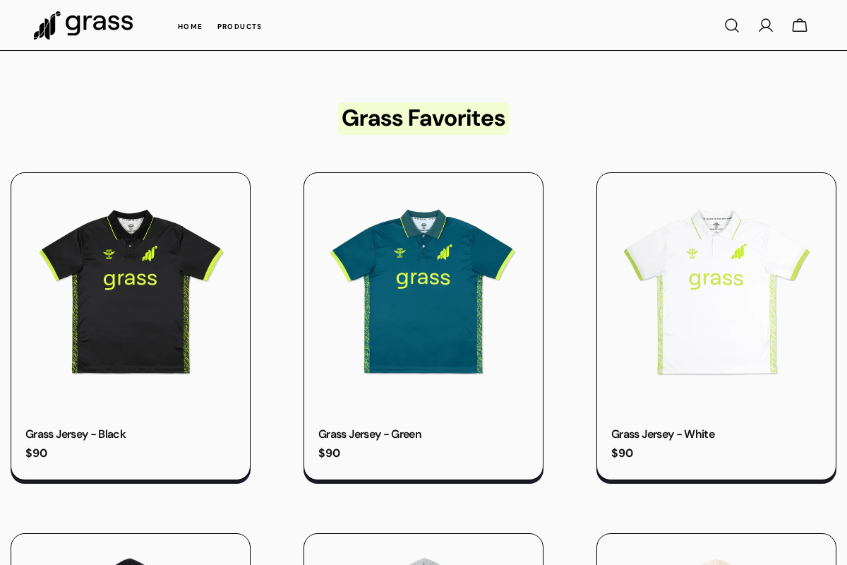 Grass.io Shop homepage screenshot