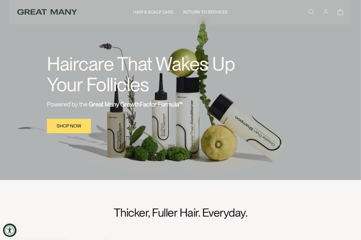 shop.greatmany.com homepage screenshot