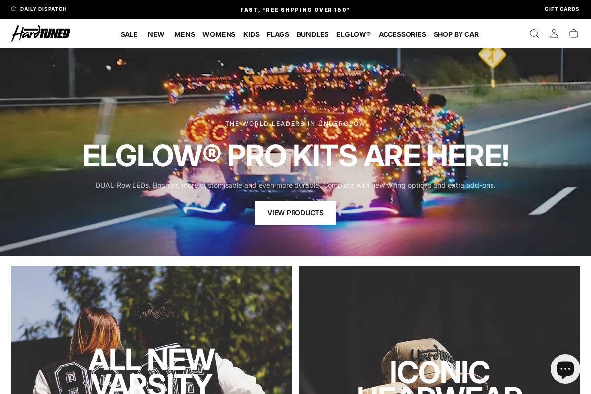 shop.hardtunedstore.com homepage screenshot