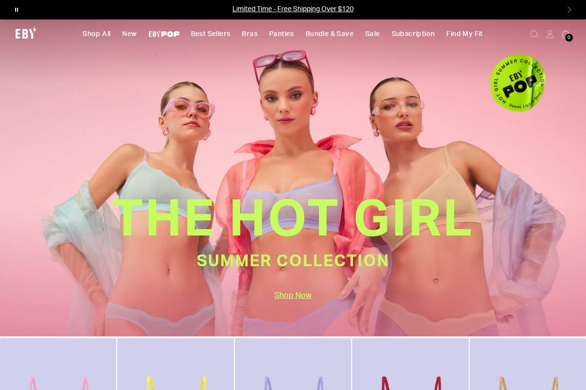 shop.join-eby.com homepage screenshot