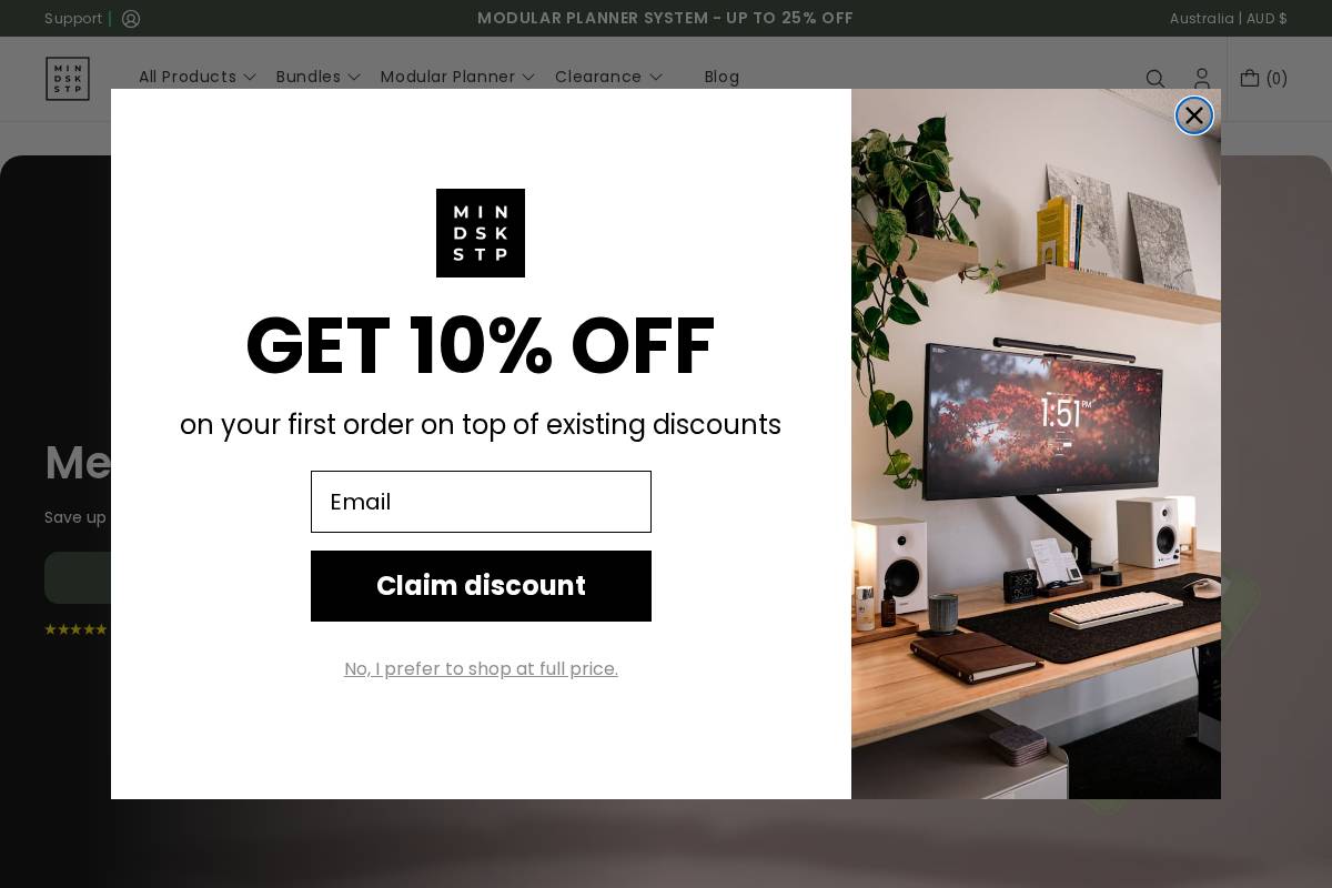 shop.minimaldesksetups.com homepage screenshot