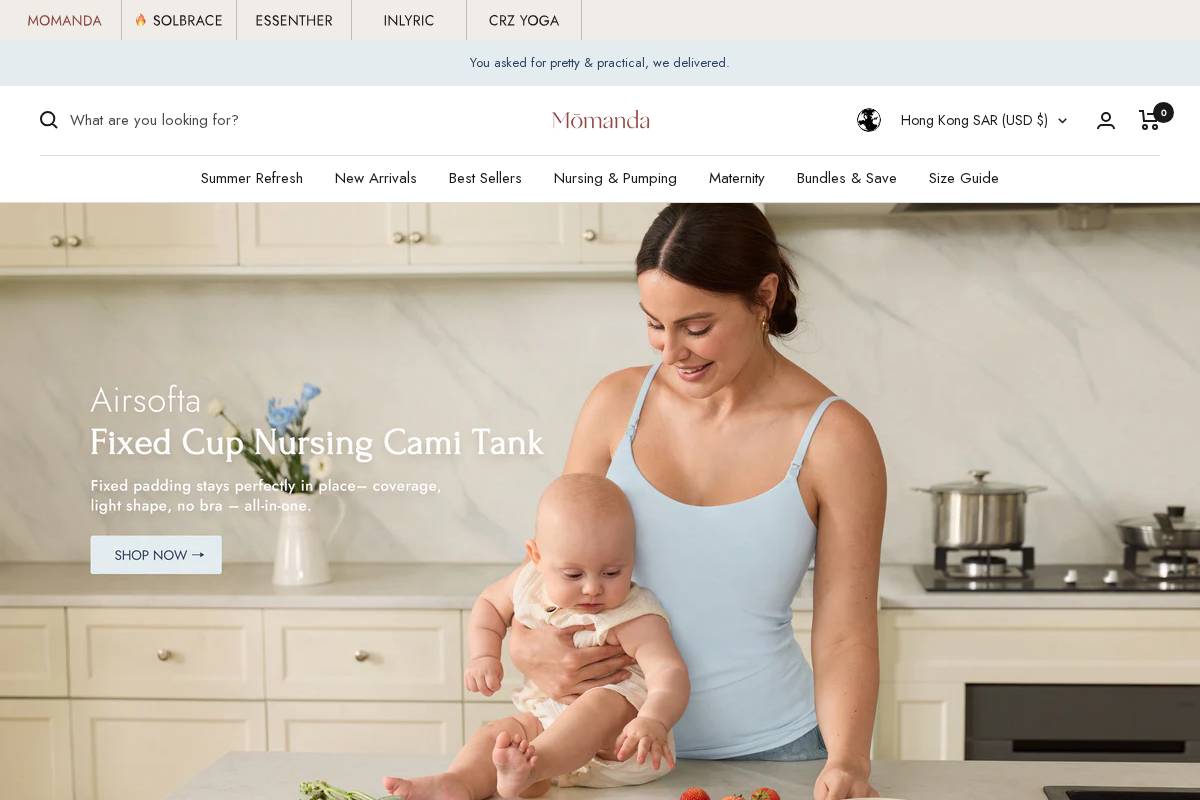 shop.momanda.cc homepage screenshot