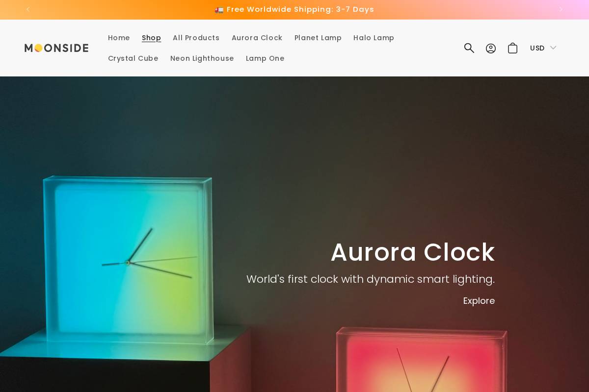 shop.moonside.design homepage screenshot