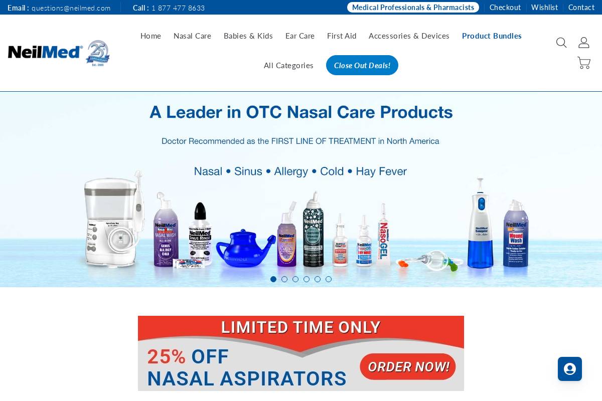 shop.neilmed.com homepage screenshot