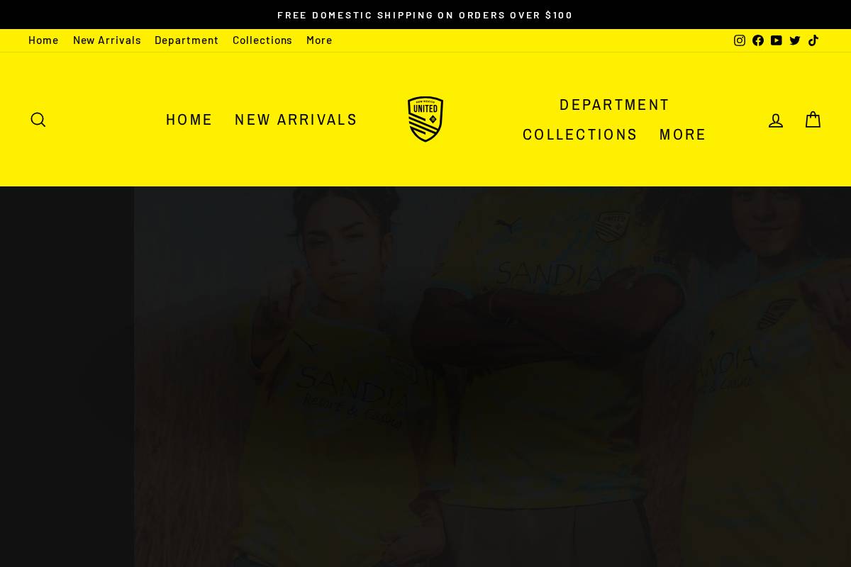 shop.newmexicoutd.com homepage screenshot