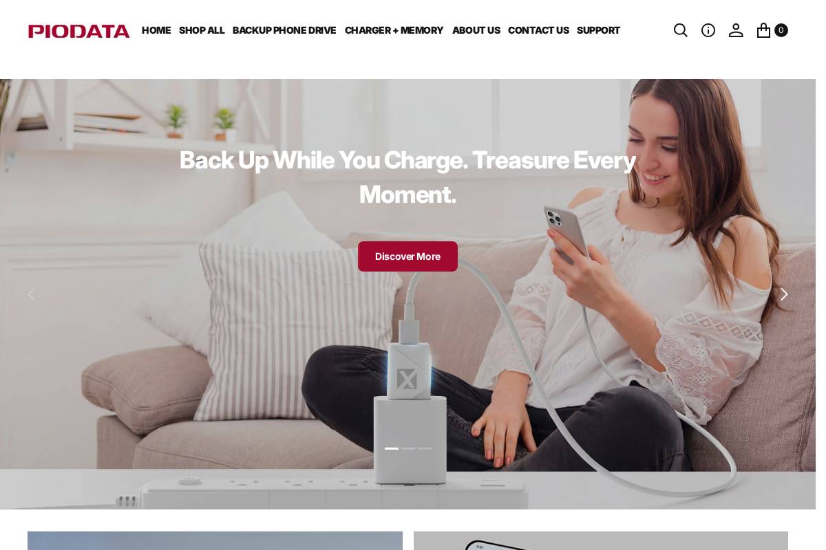 shop.piodata.com homepage screenshot