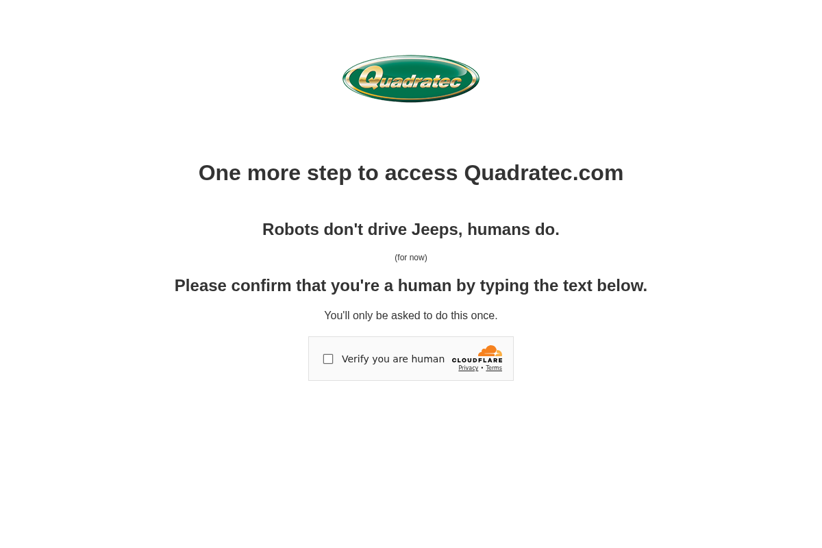 Quadratec homepage screenshot