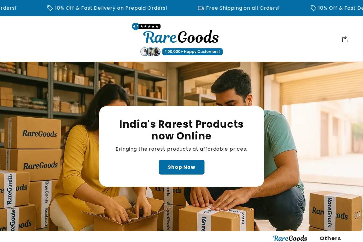 shop.raregoods.shop homepage screenshot