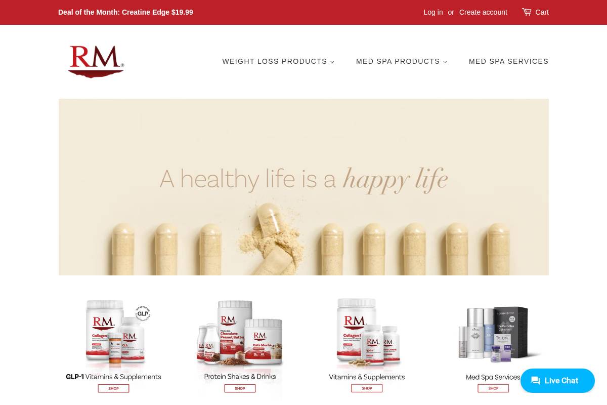 shop.redmountainweightloss.com homepage screenshot