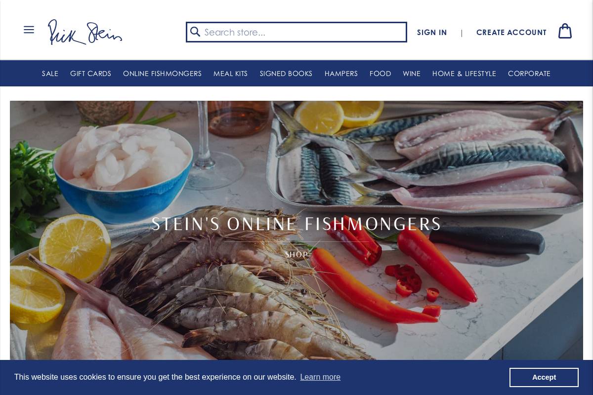 Rick Stein homepage screenshot