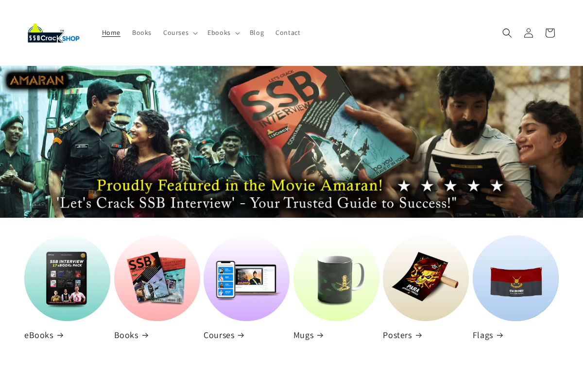 Shop SSBCrack homepage screenshot