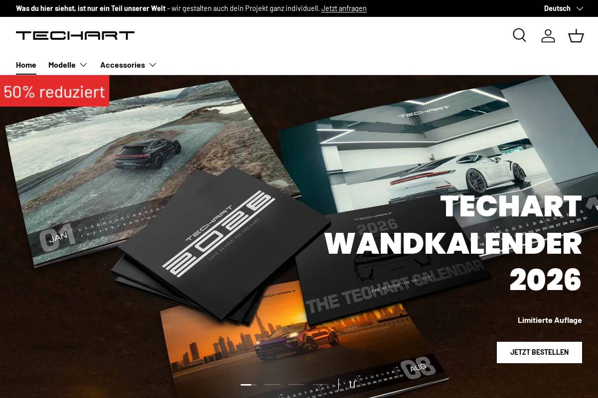 shop.techart.com homepage screenshot