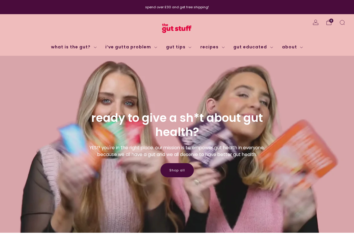 shop.thegutstuff.com homepage screenshot