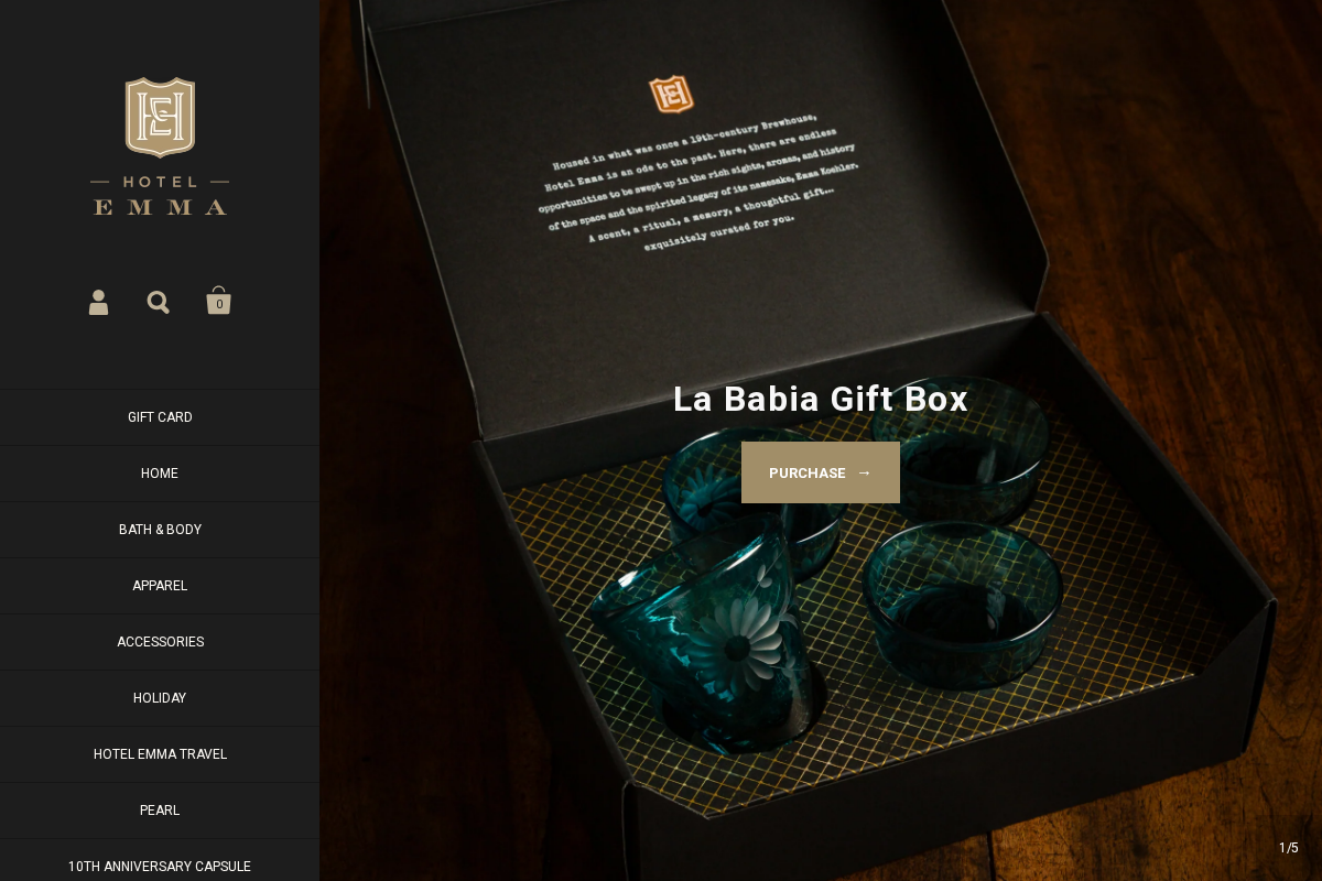 shop.thehotelemma.com homepage screenshot