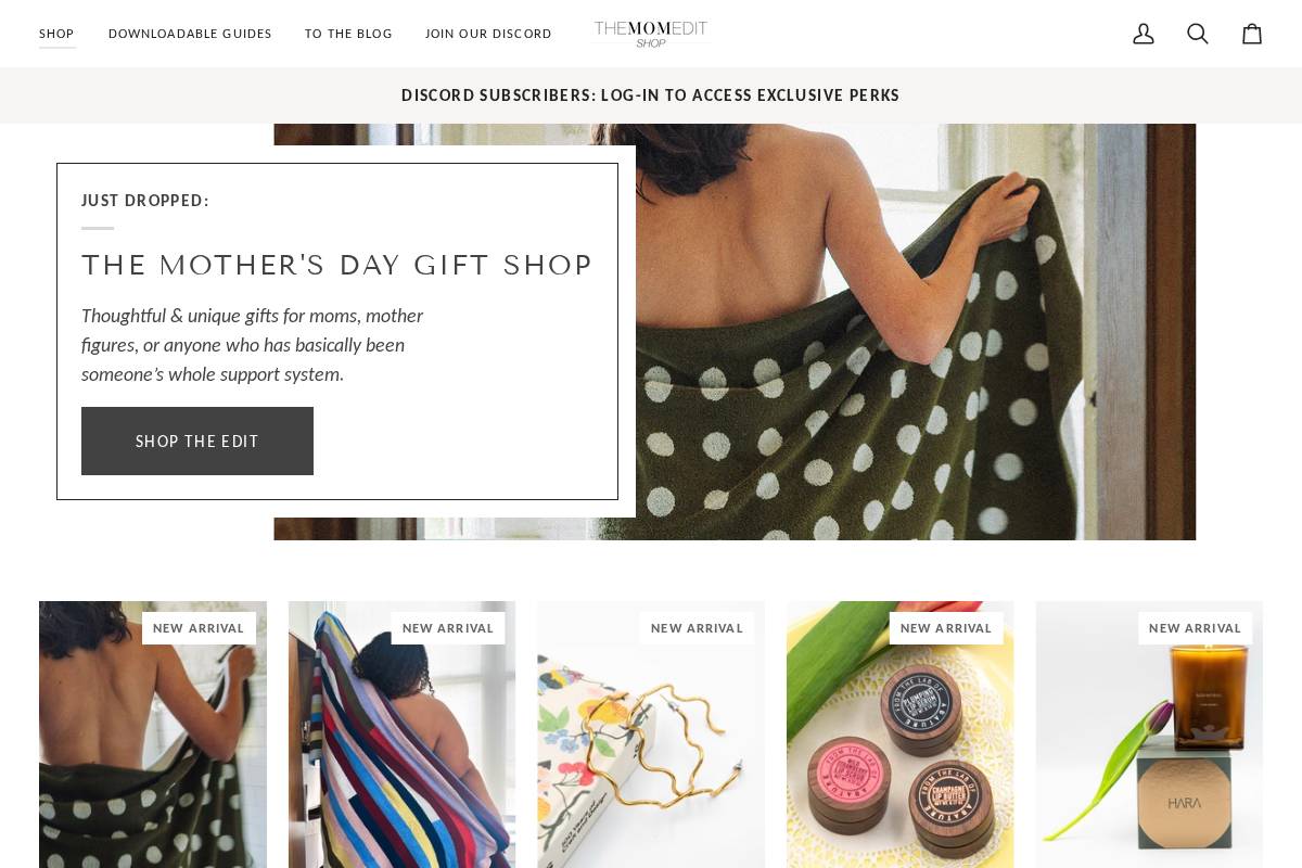 shop.themomedit.com homepage screenshot