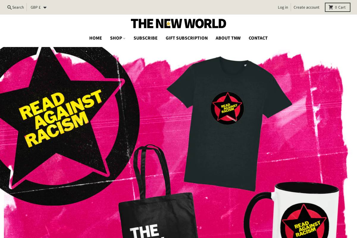 shop.theneweuropean.co.uk homepage screenshot