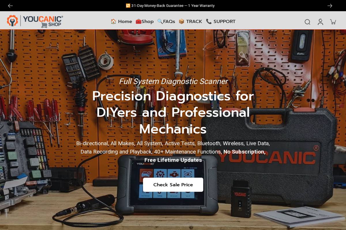 shop.youcanic.com homepage screenshot