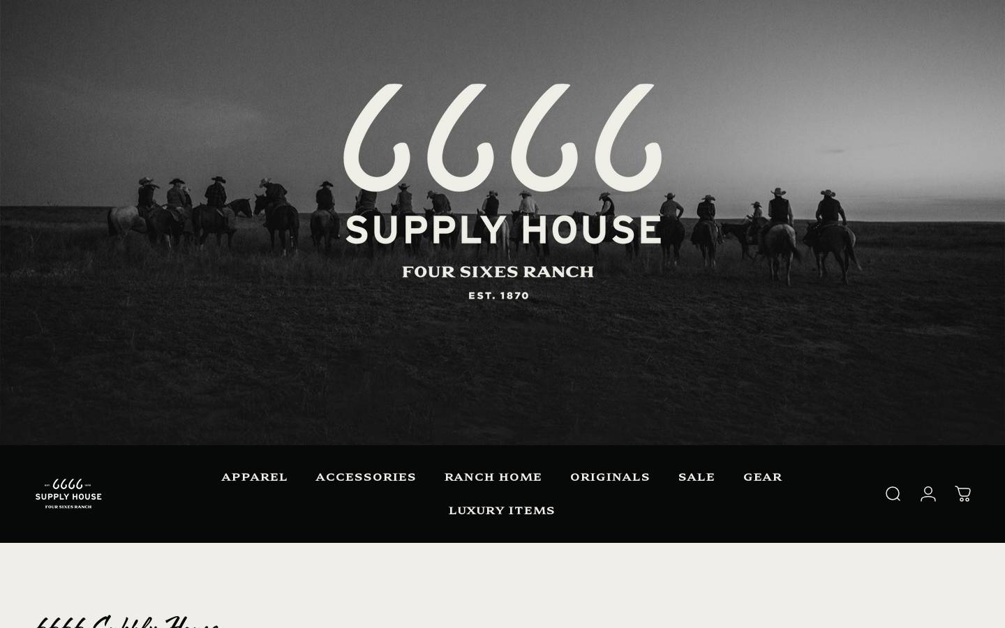 shop6666ranch.com homepage screenshot