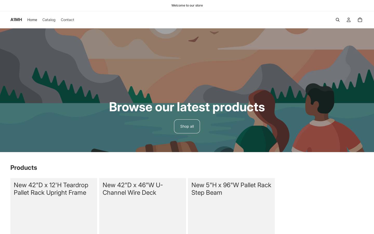 shopa1mh.com homepage screenshot