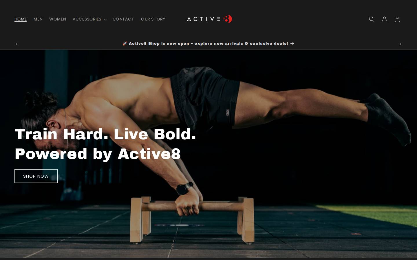 shopactive8.com homepage screenshot