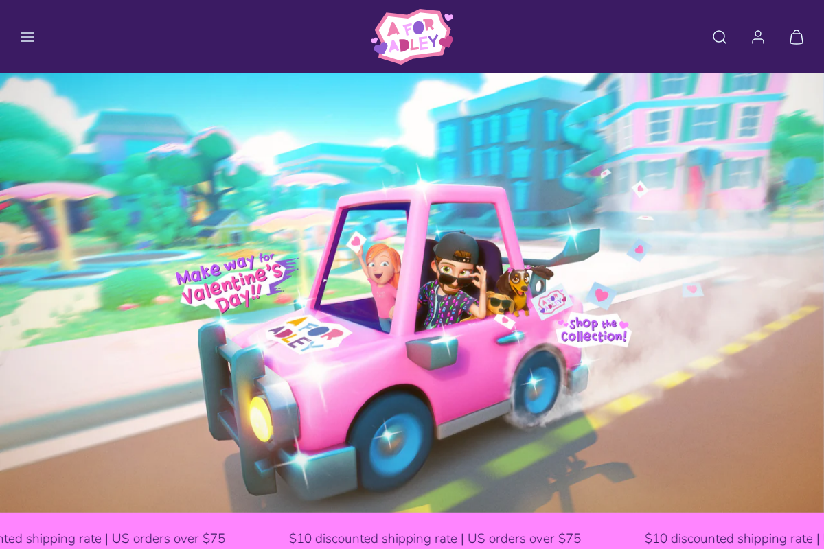 Shopadley homepage screenshot