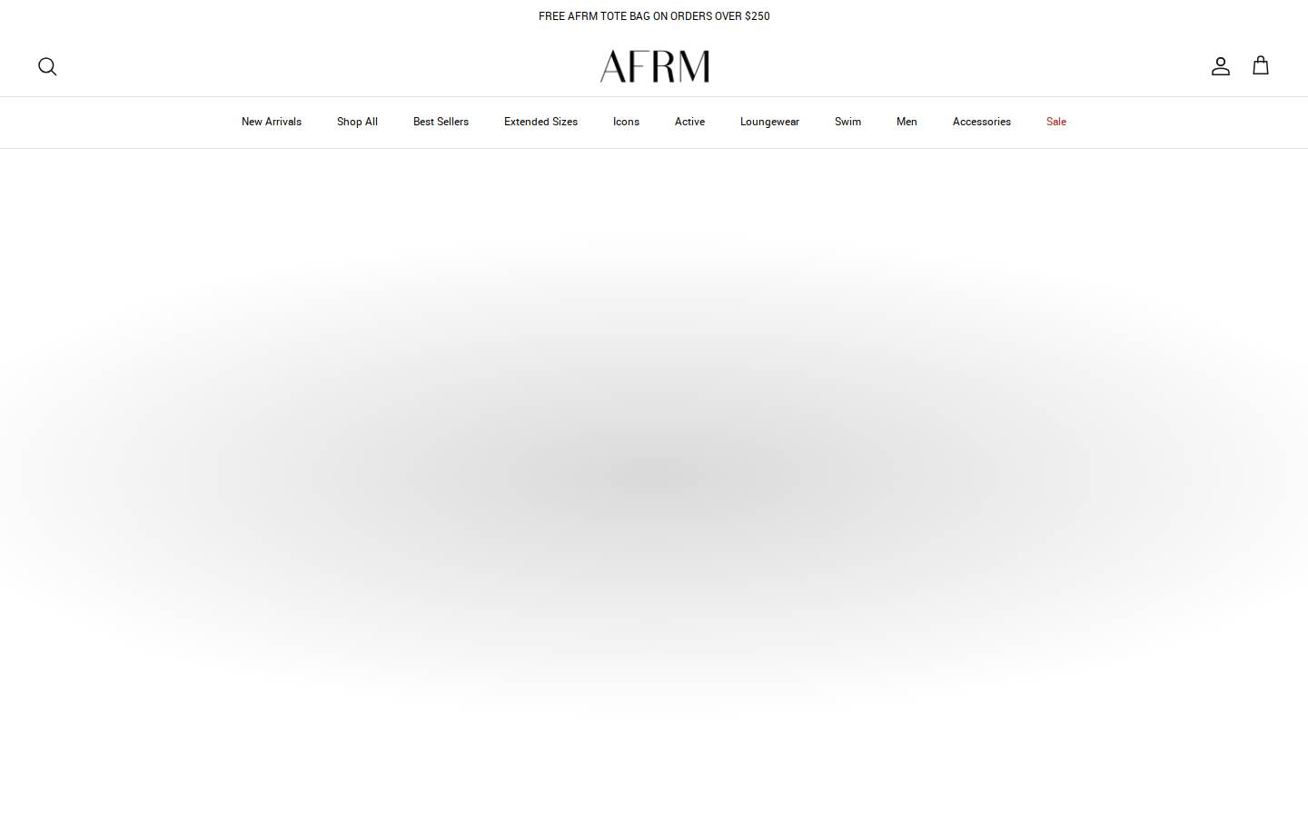 AFRM homepage screenshot