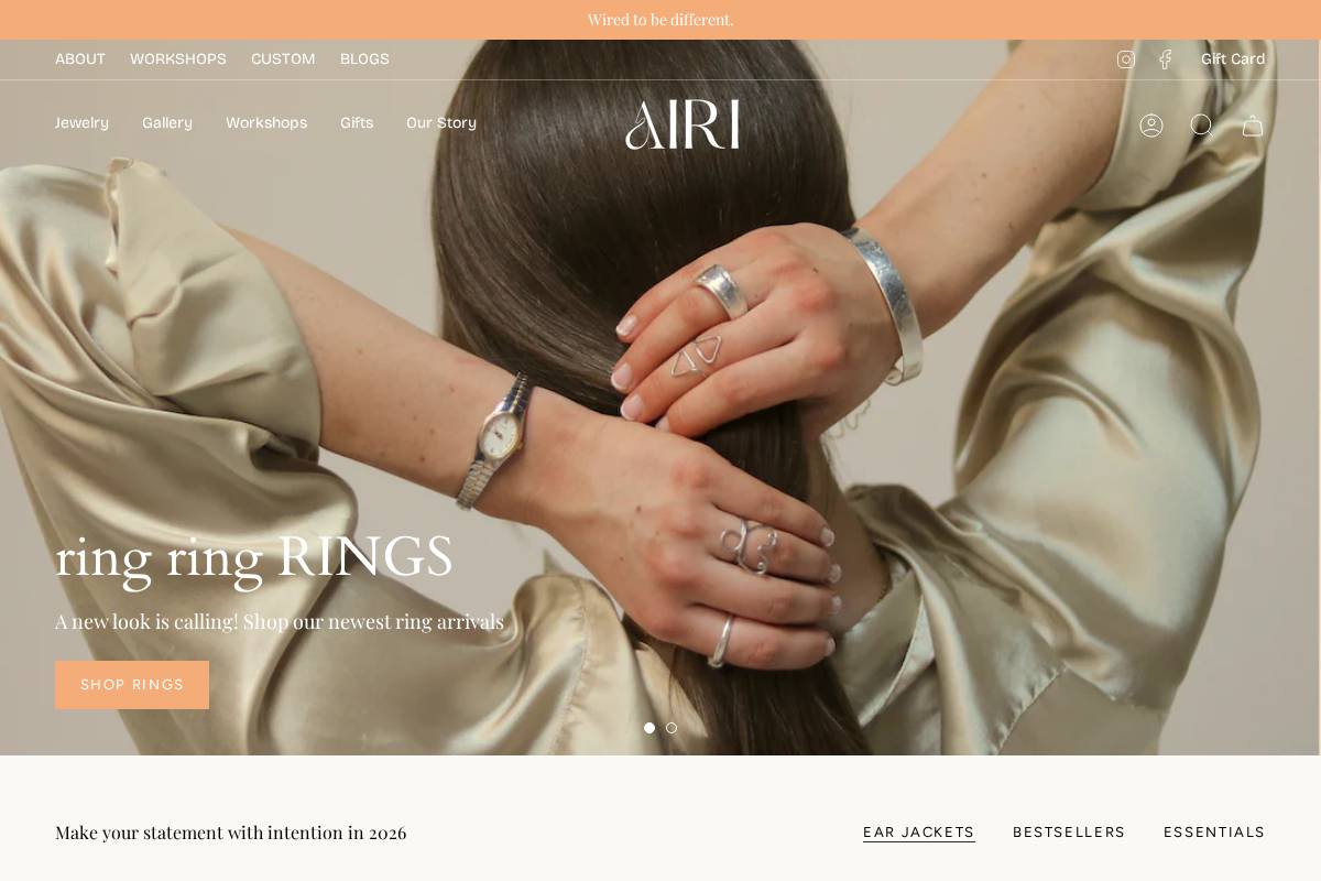 shopairi.com homepage screenshot