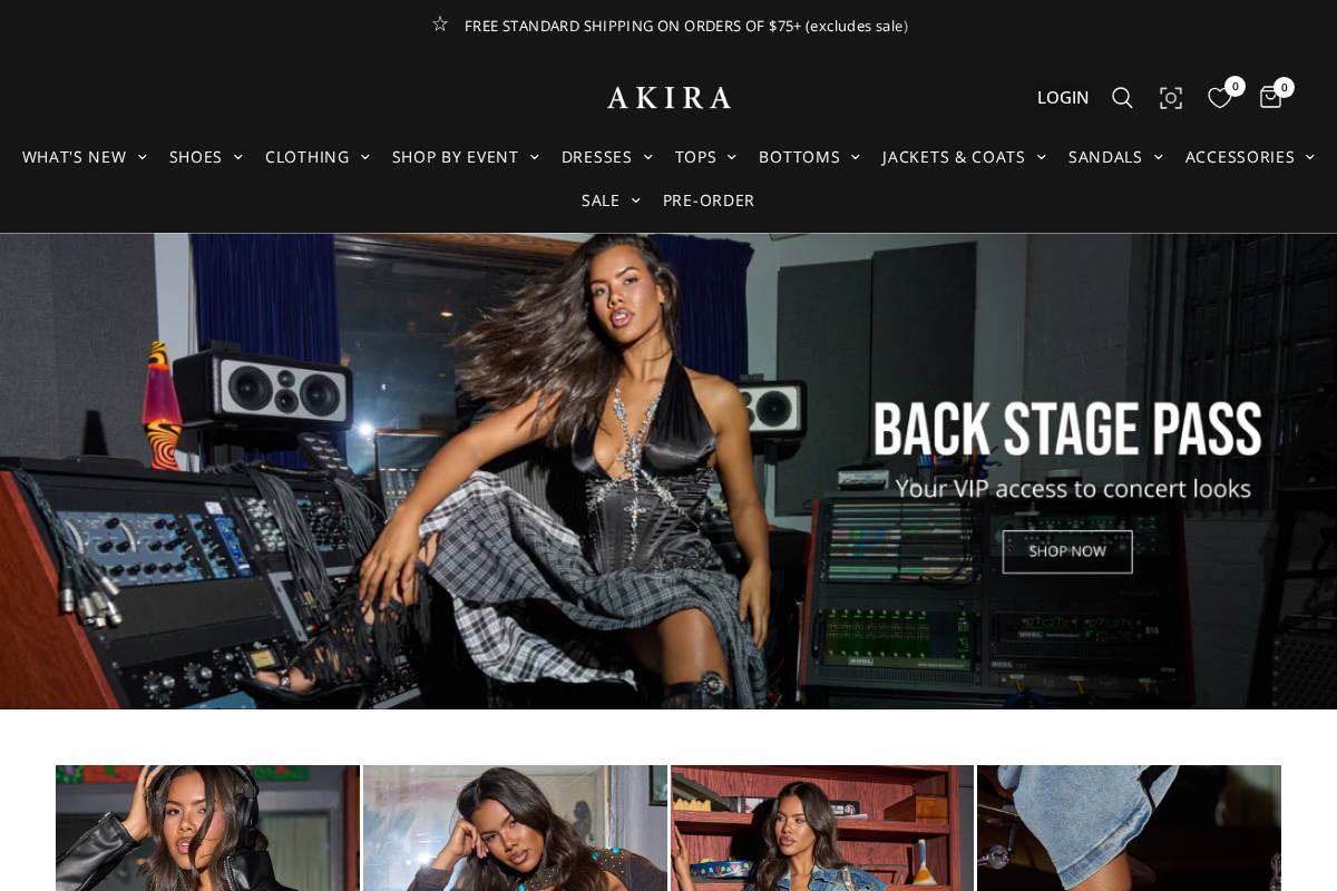 AKIRA homepage screenshot