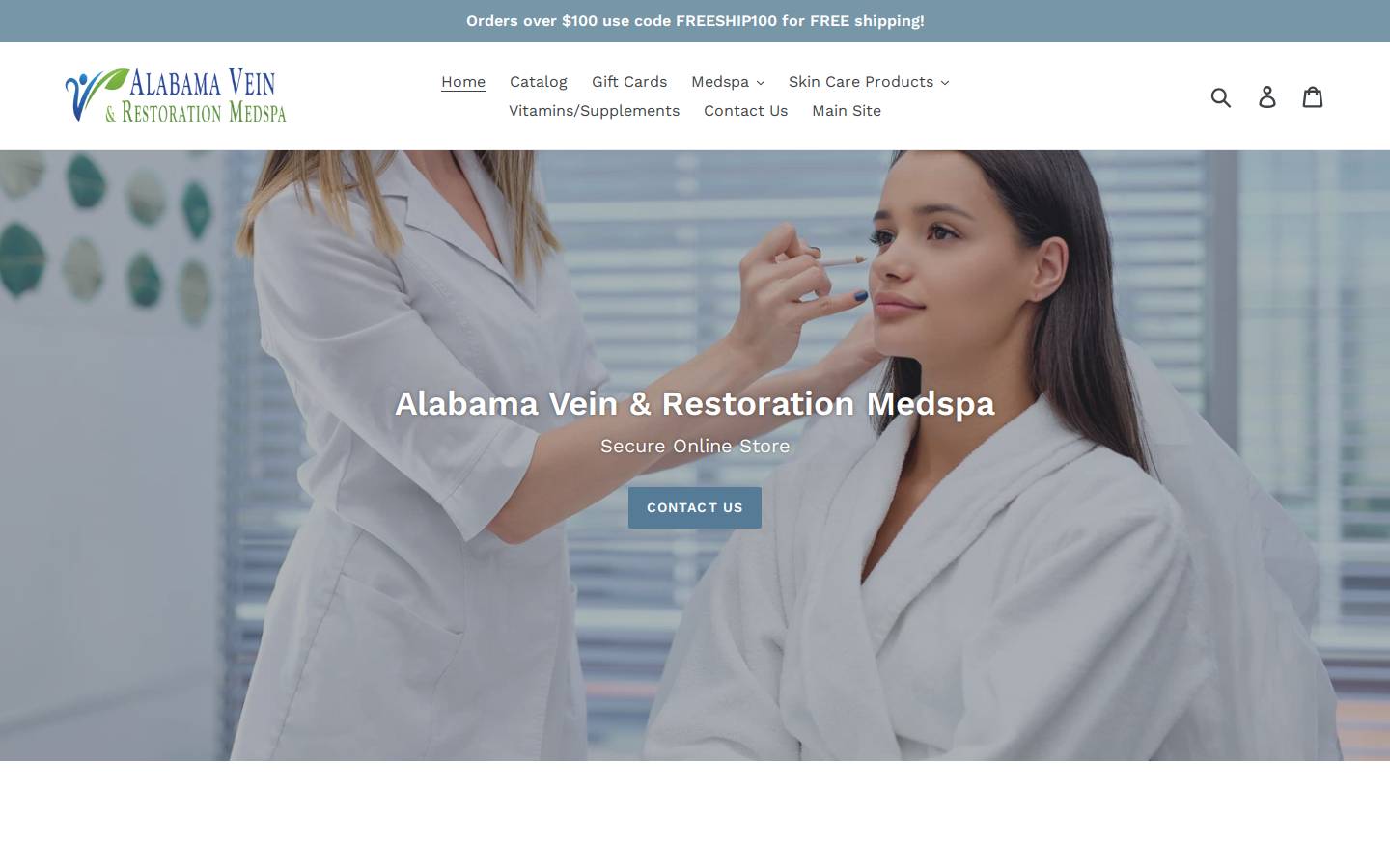 shopalabamavein.com homepage screenshot