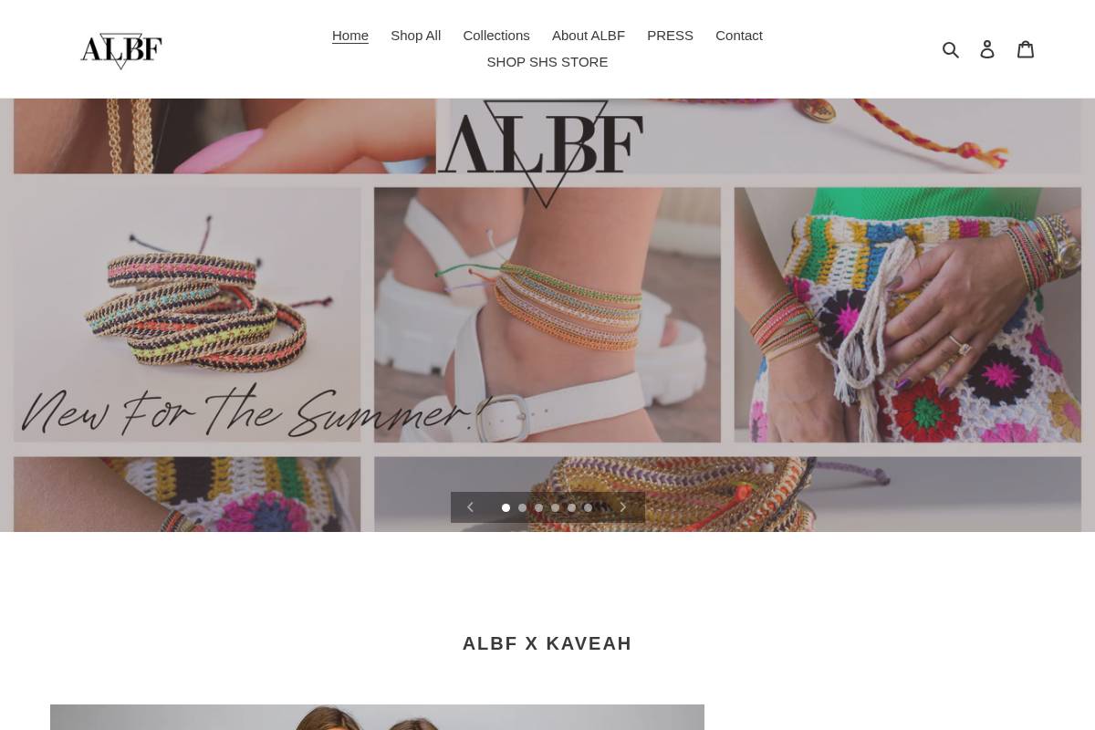 shopalbf.com homepage screenshot