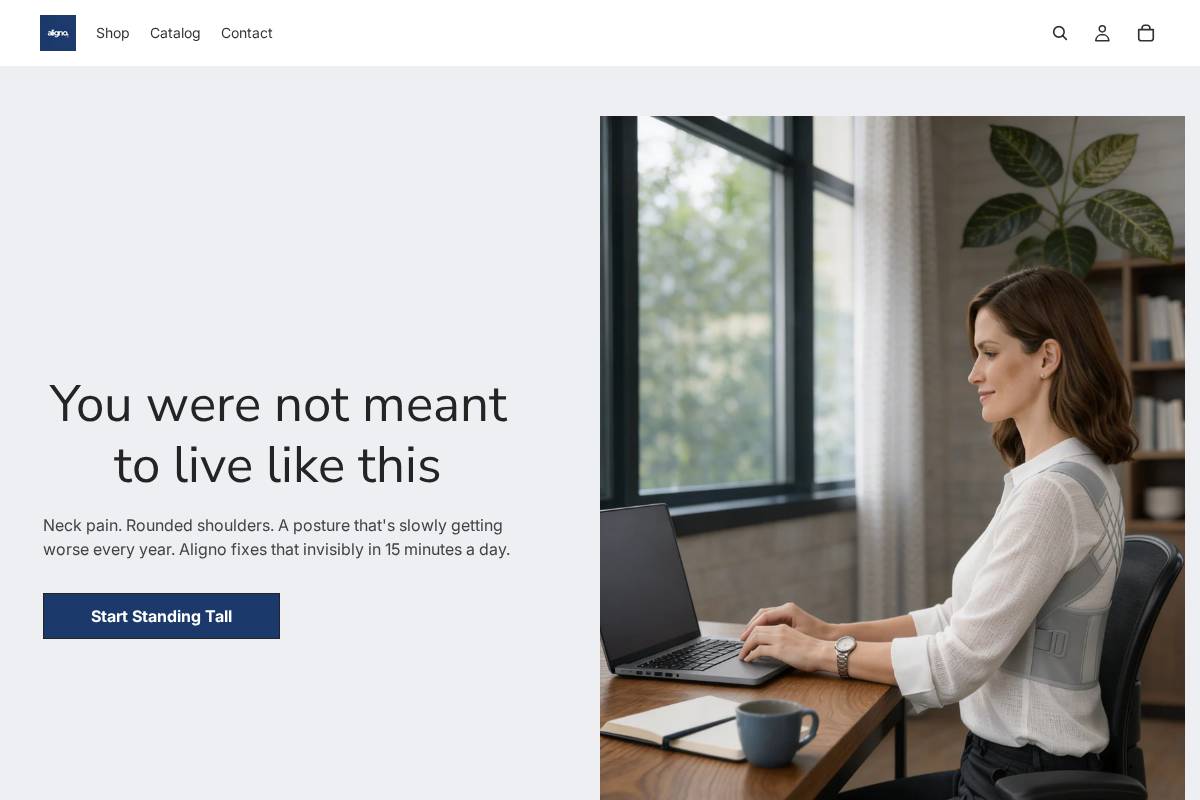 shopaligno.com homepage screenshot