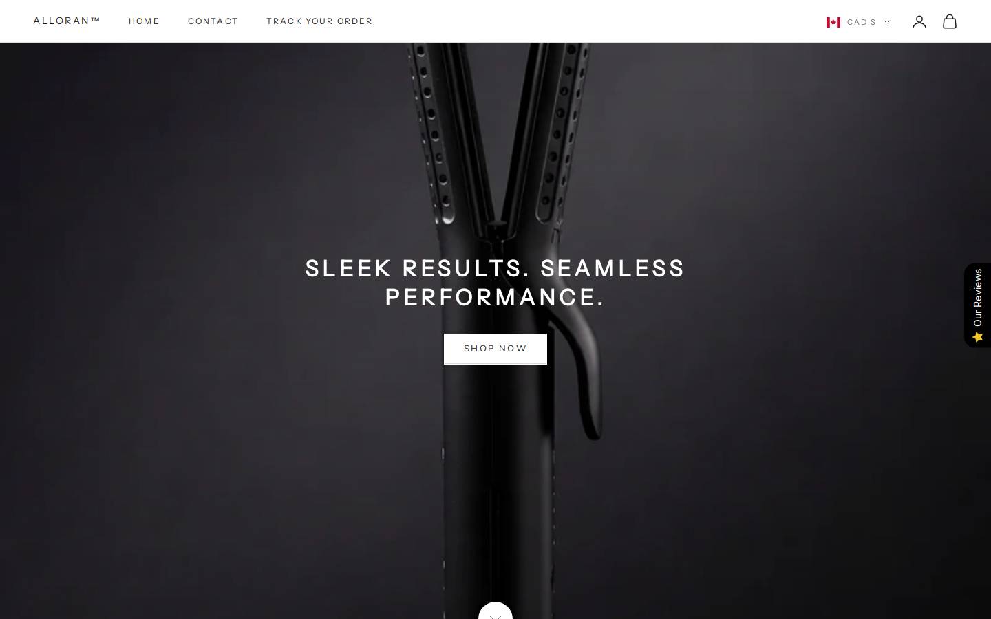 shopalloran.com homepage screenshot