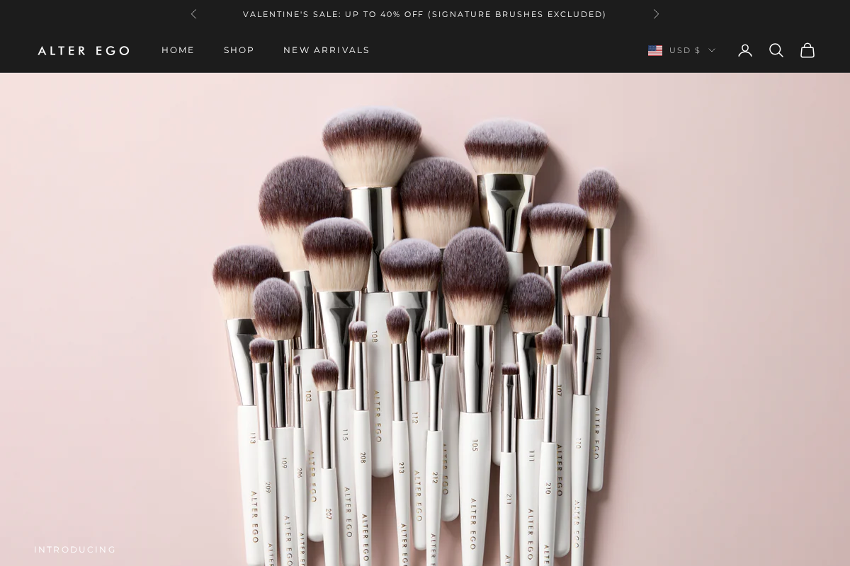 Alter Ego homepage screenshot