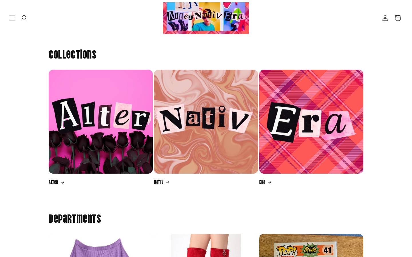 shopalternativera.com homepage screenshot