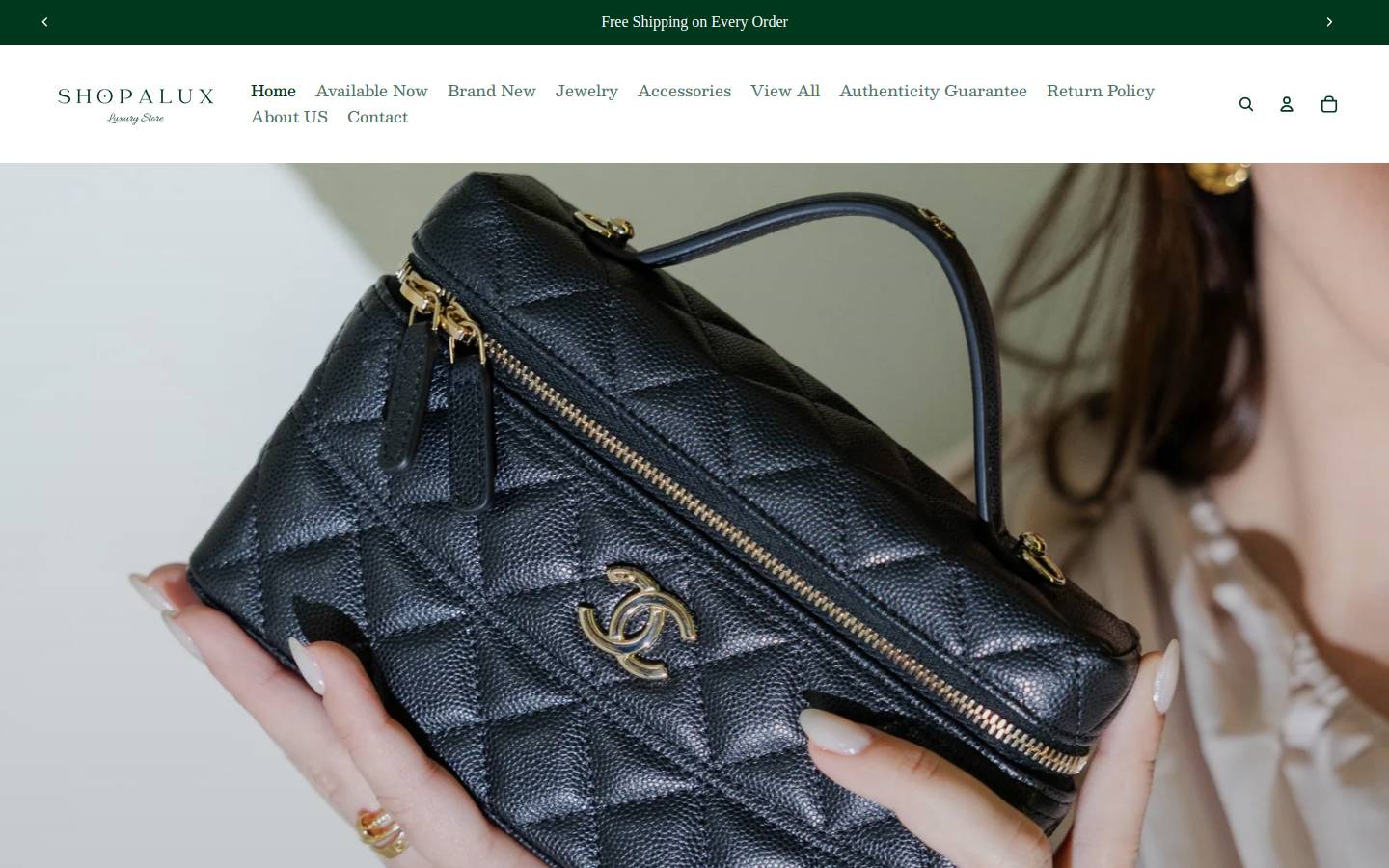 shopalux.com homepage screenshot