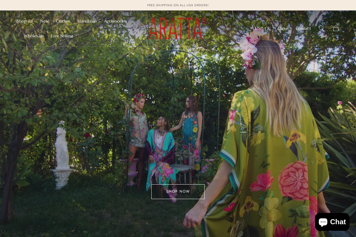 Aratta LLC. homepage screenshot